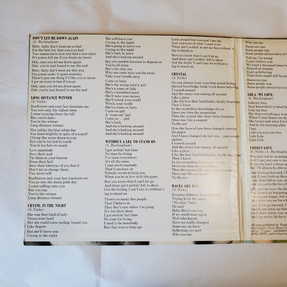 ORIGINAL- Buckingham Nicks Vinyl LP 1973 Out of Print - Picture 7 of 10